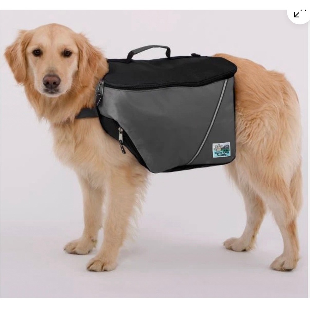 Sierra Dog Supply Gray Black Reflective‎ Hiking Waist Pack Fanny Bag Large